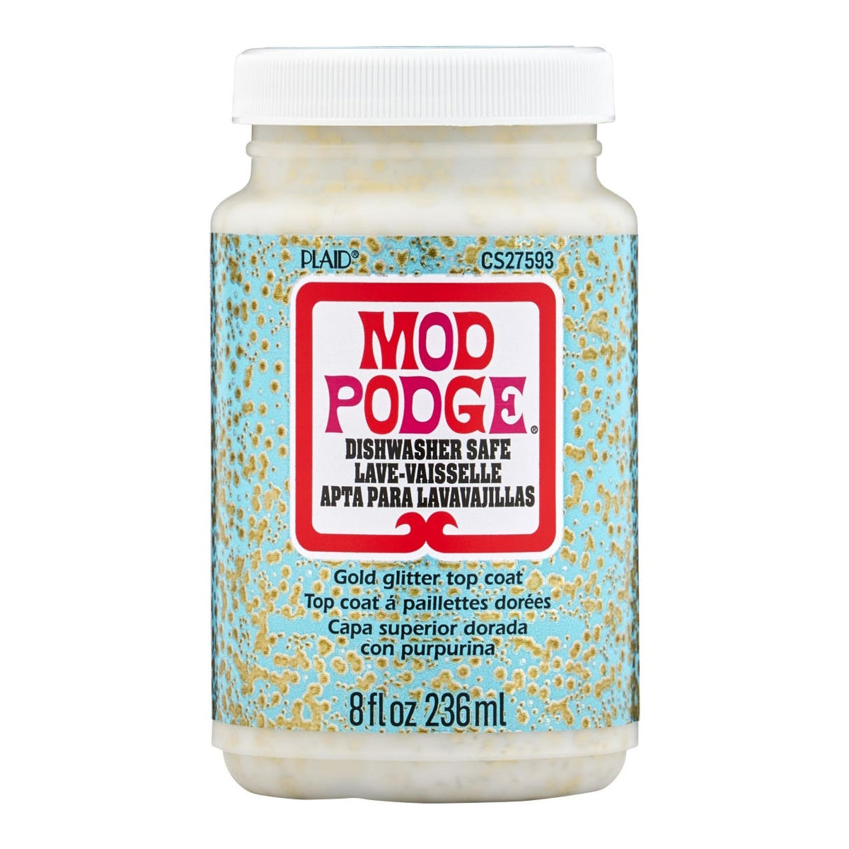 Mod Podge Dishwasher Safe Sealer 236ml Glitter