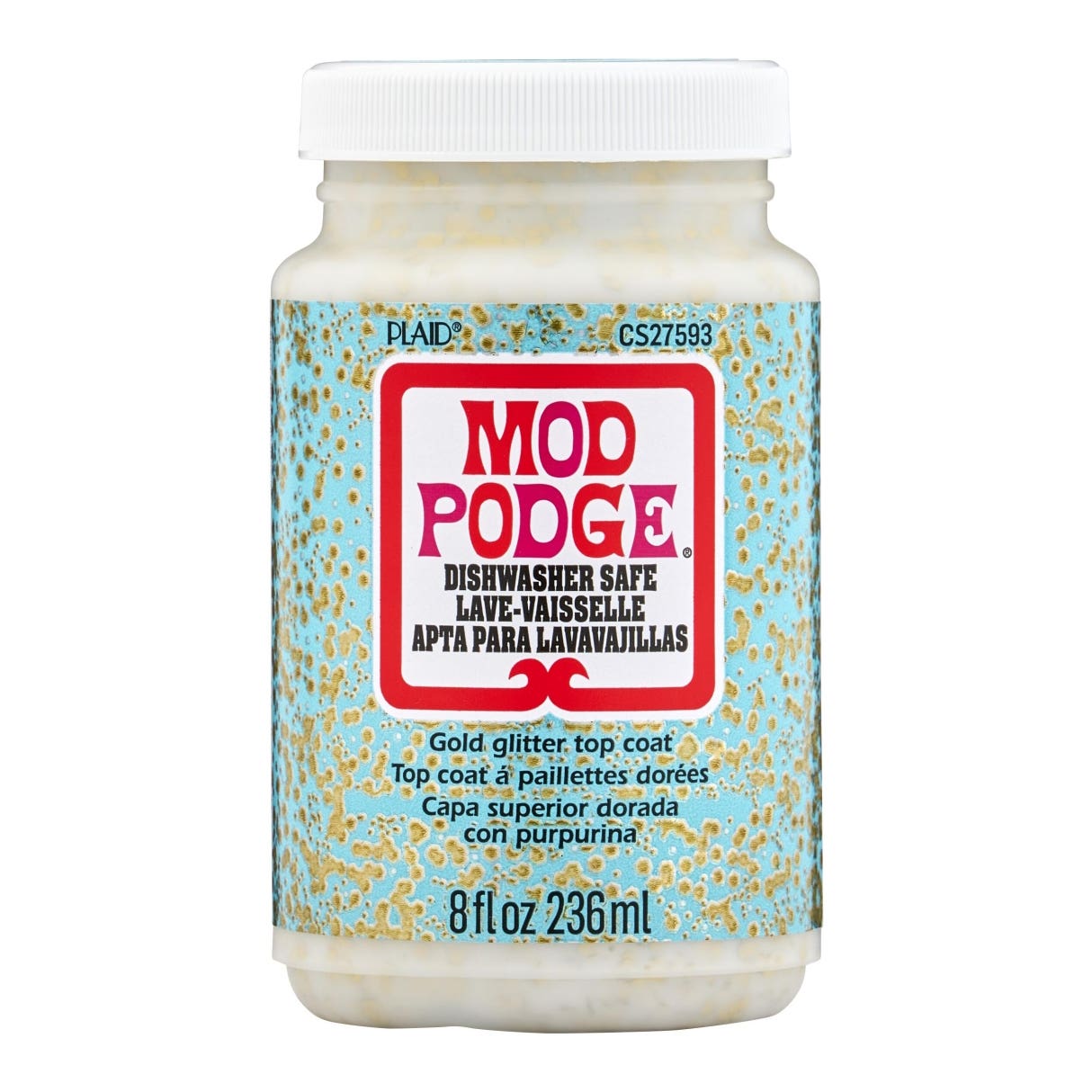 Mod Podge Dishwasher Safe Sealer 236ml Glitter