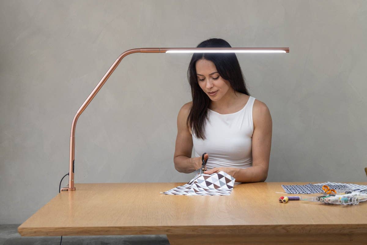 Daylight Slimline 4 Table Lamp Rose Gold