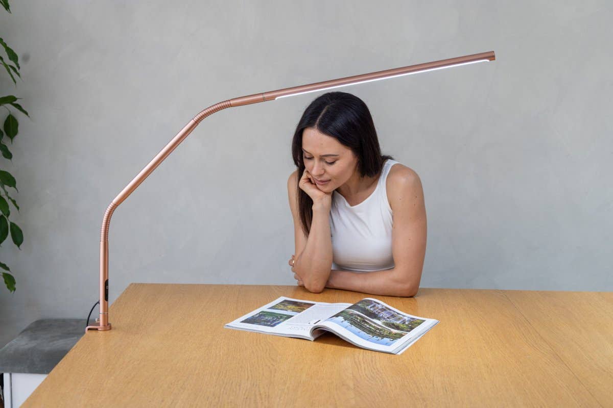 Daylight Slimline 4 Table Lamp Rose Gold