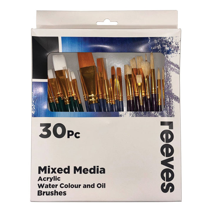 Reeves Mixed Media Assorted Brush Set 30