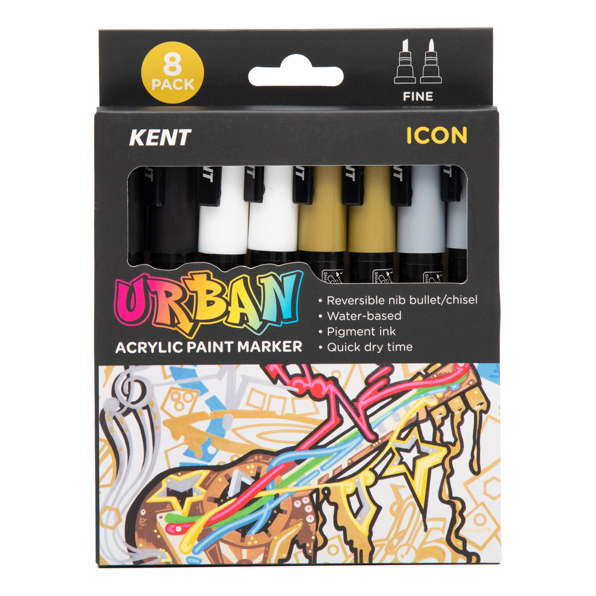 Kent Urban Paint Marker 3mm Nib Icon Sets