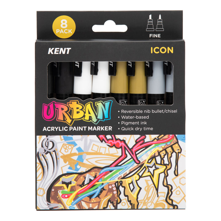 Kent Urban Paint Marker 3mm Nib Icon Sets