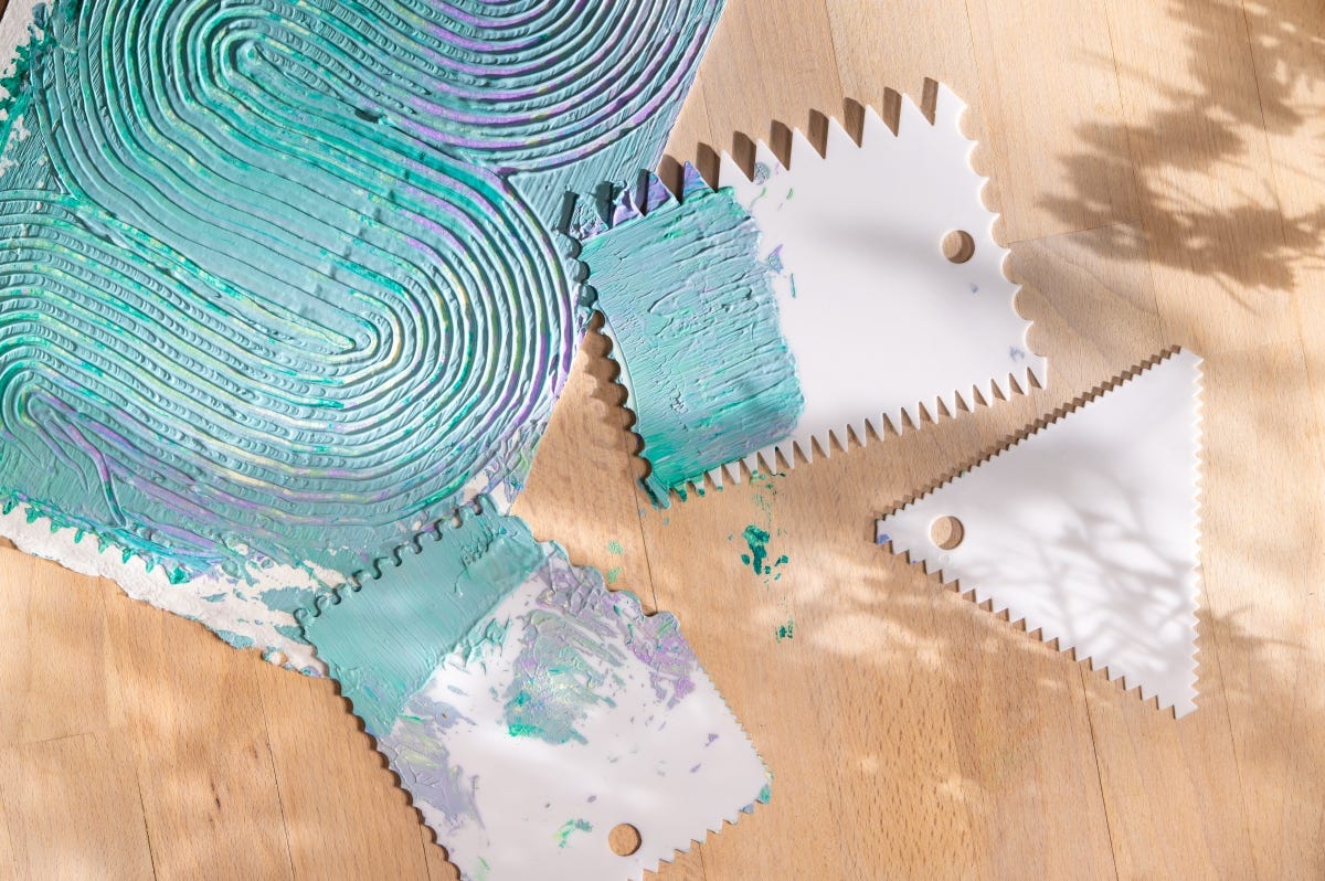 Byron Plastic Creative Scrapers Set 3