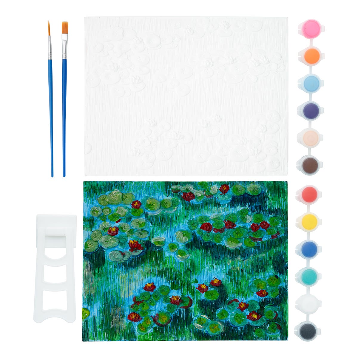 Jasart DIY Plaster Painting Kit Water Lillies