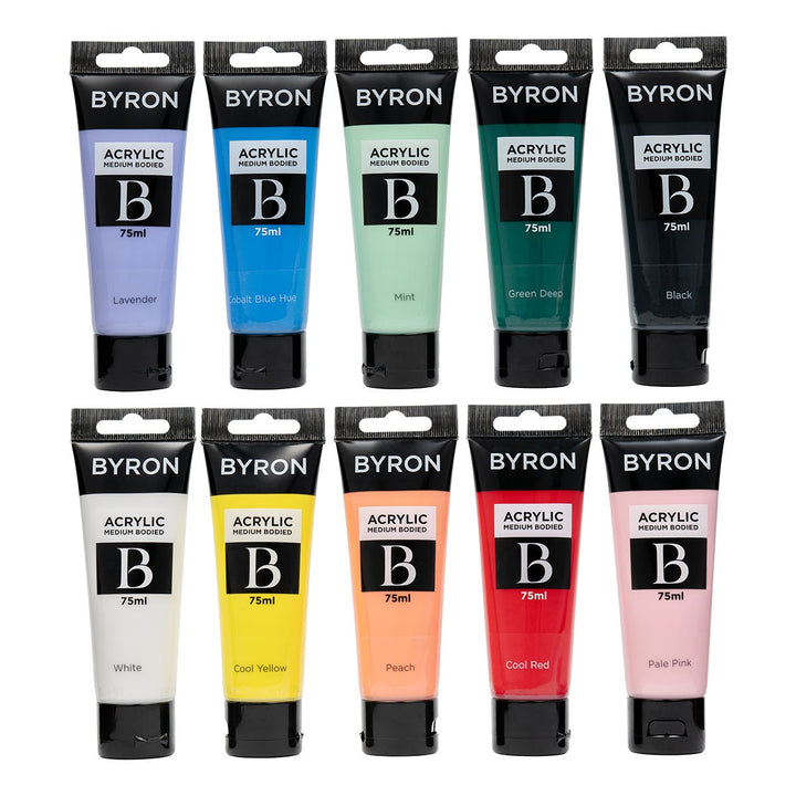 Byron Trend Colours Acrylic Paint Set 10