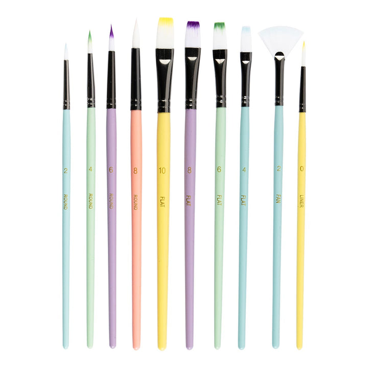Byron Pastel Synthetic Brush Set 10