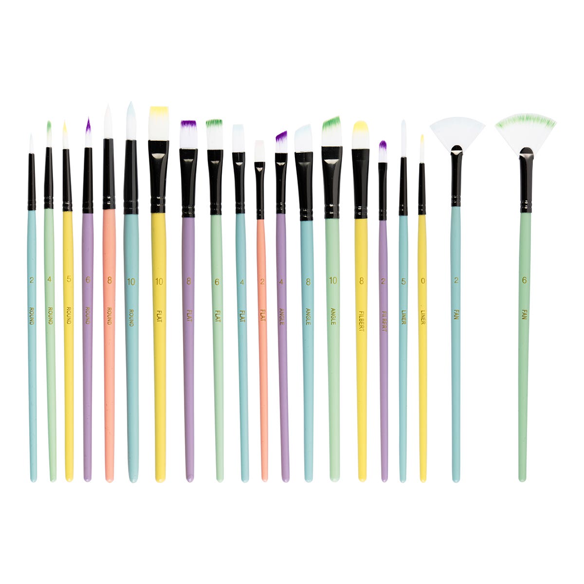 Byron Pastel Synthetic Brush Set 20