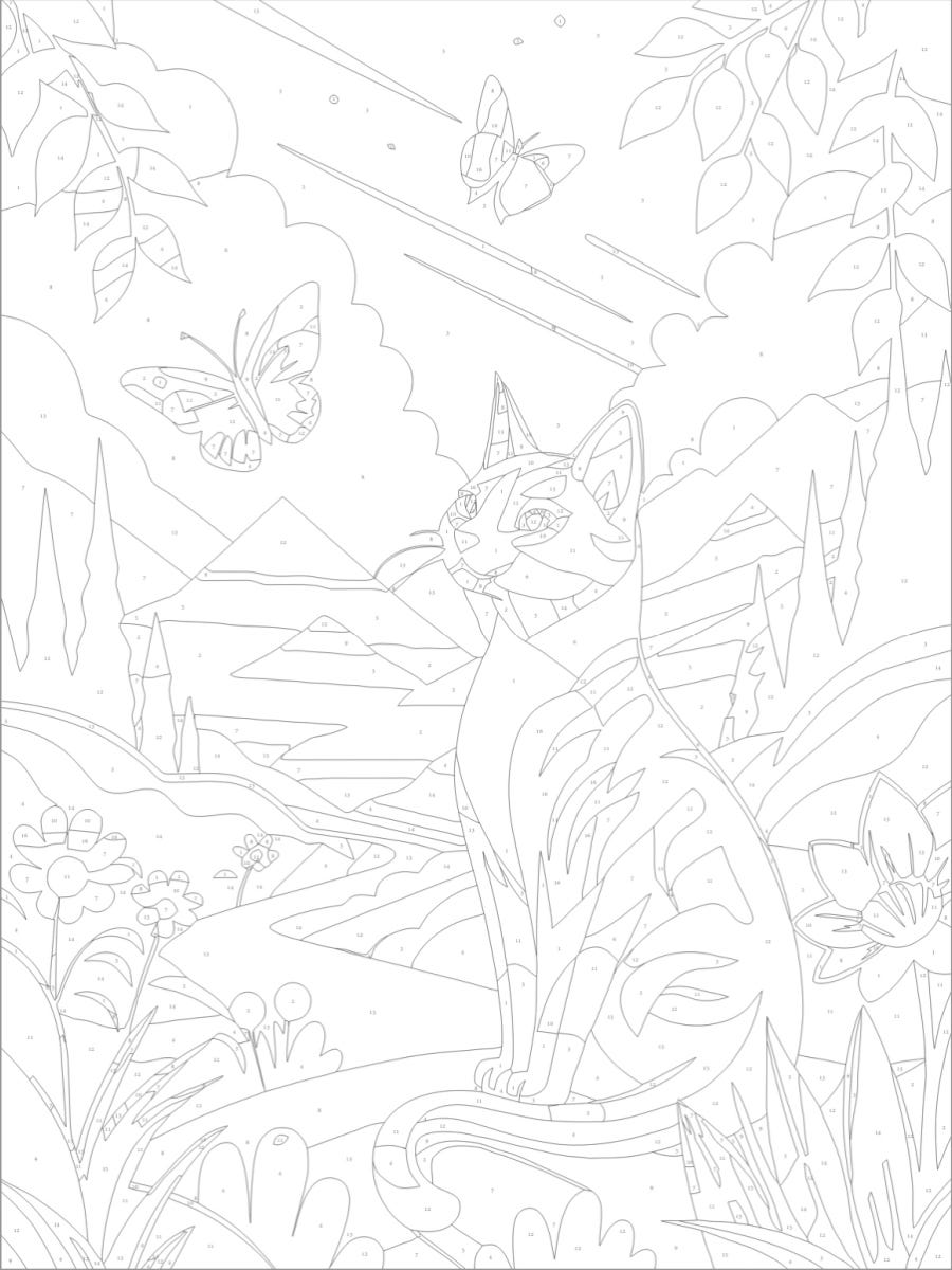 Byron Paint by Number Kit - Kitty