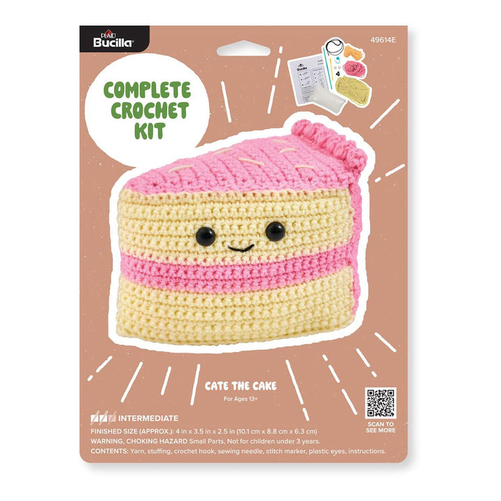 Plaid Bucilla Amigurumi Crochet Kit Cate The Cake