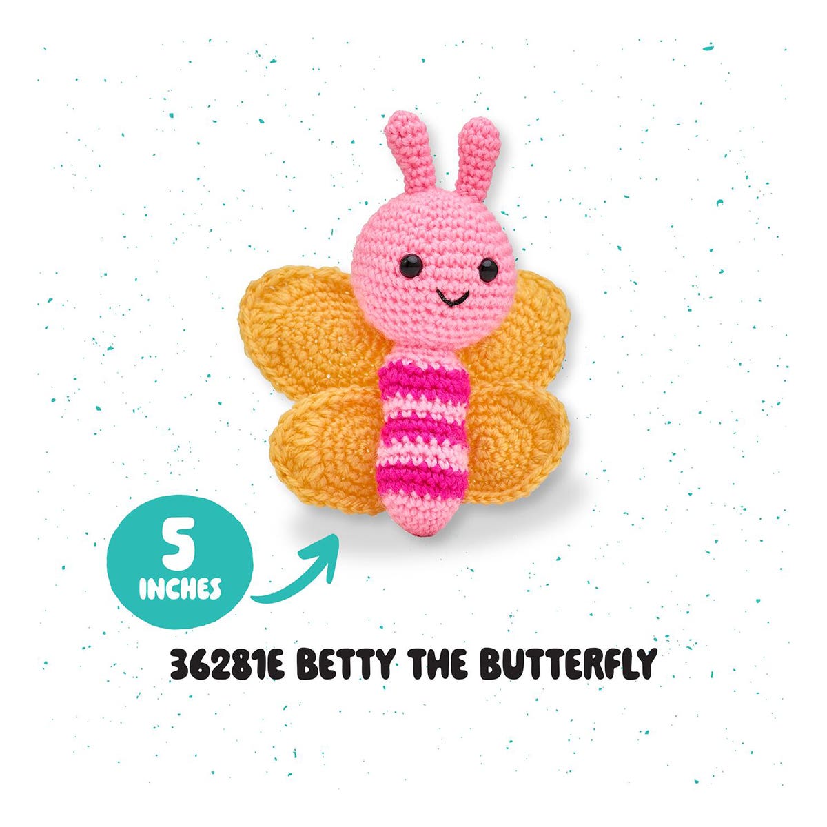 Plaid Bucilla Amigurumi Crochet Kit Betty The Butterfly