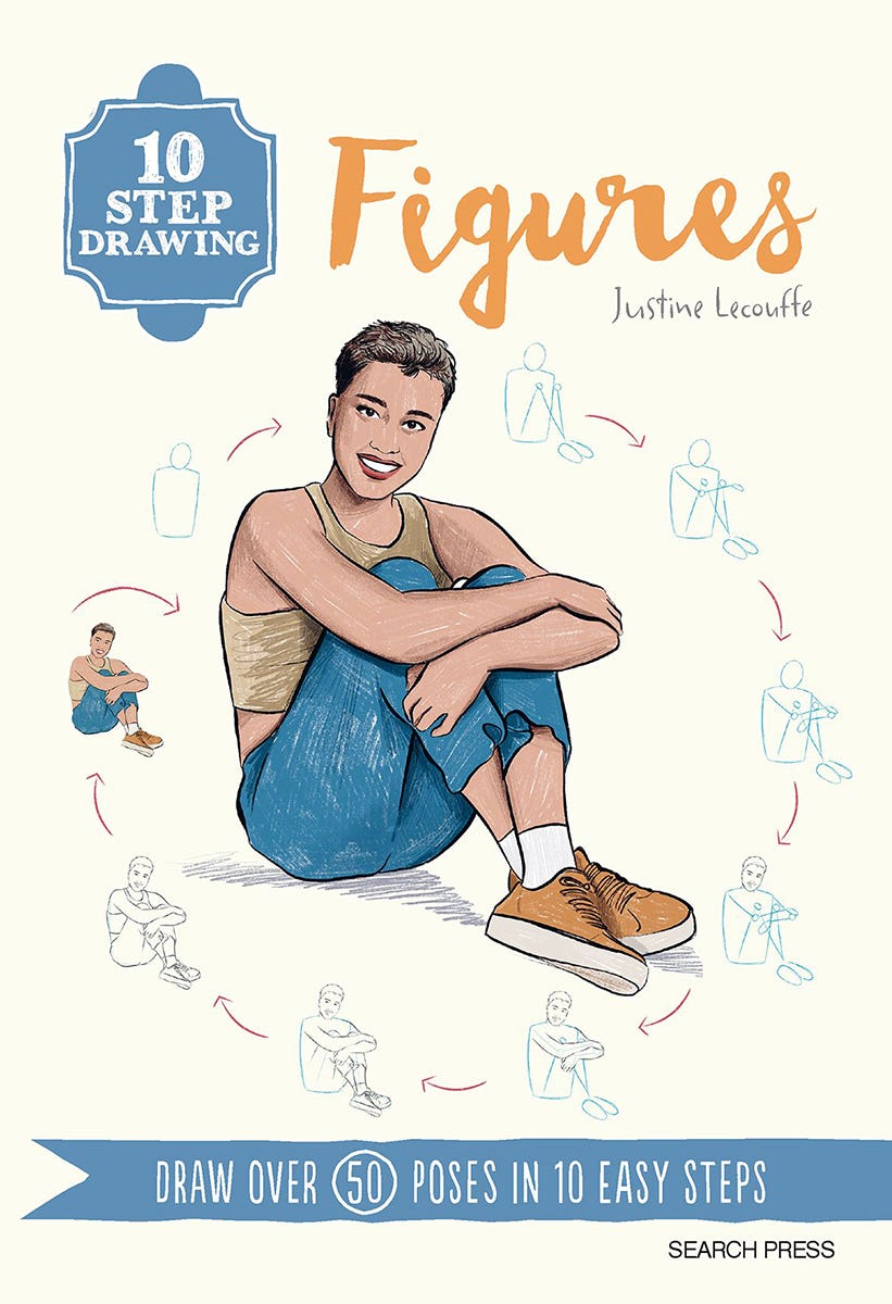 10 Step Drawing Figures Book