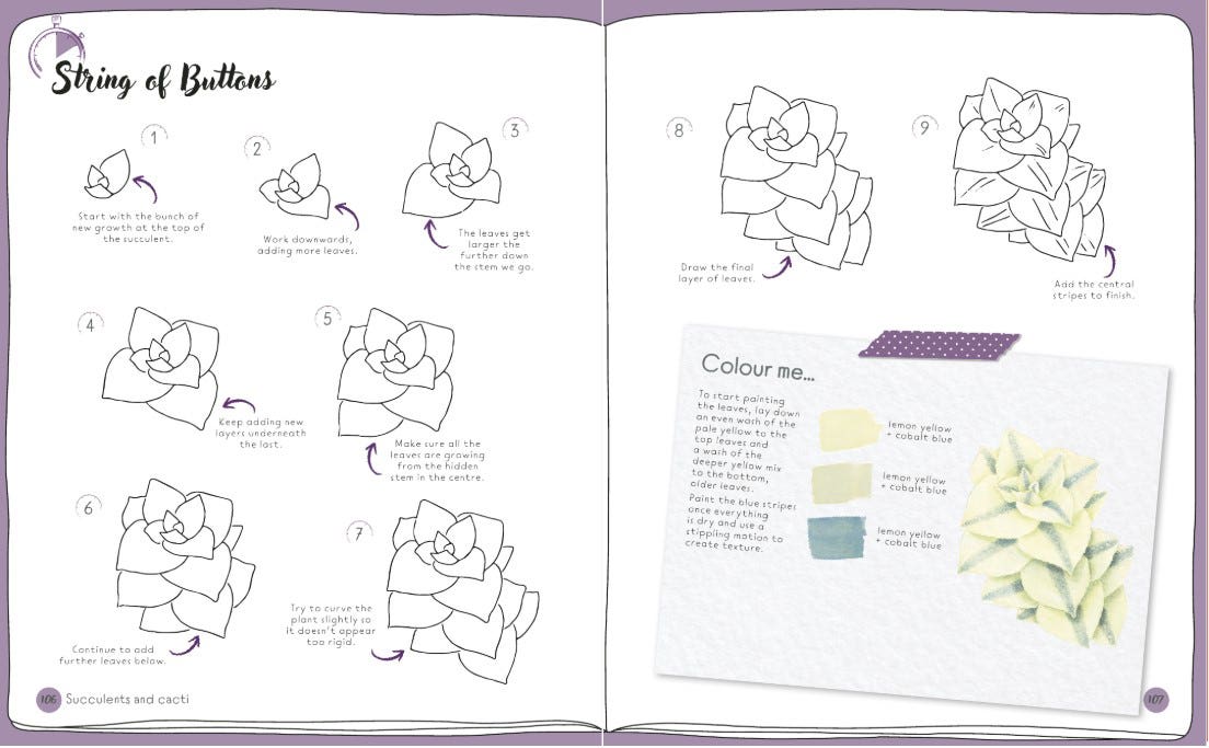 Draw In 10 Minutes Botanicals Book