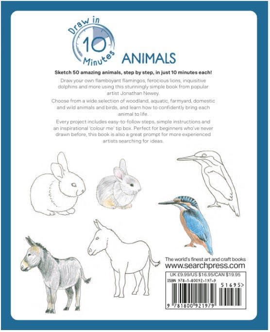 Draw In 10 Minutes Animals Book