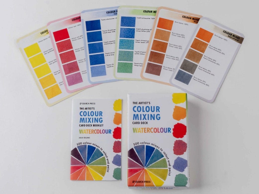 The Artists Watercolour Mixing Card Deck