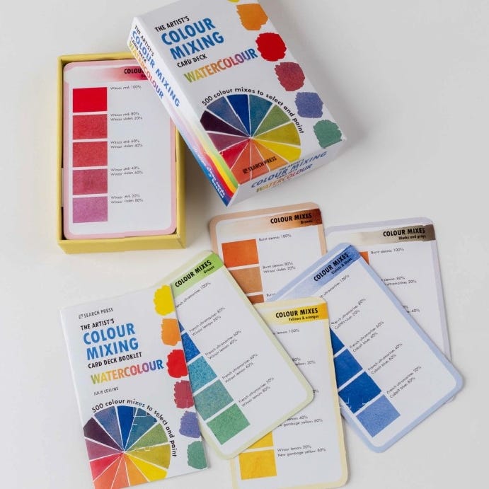 The Artists Watercolour Mixing Card Deck