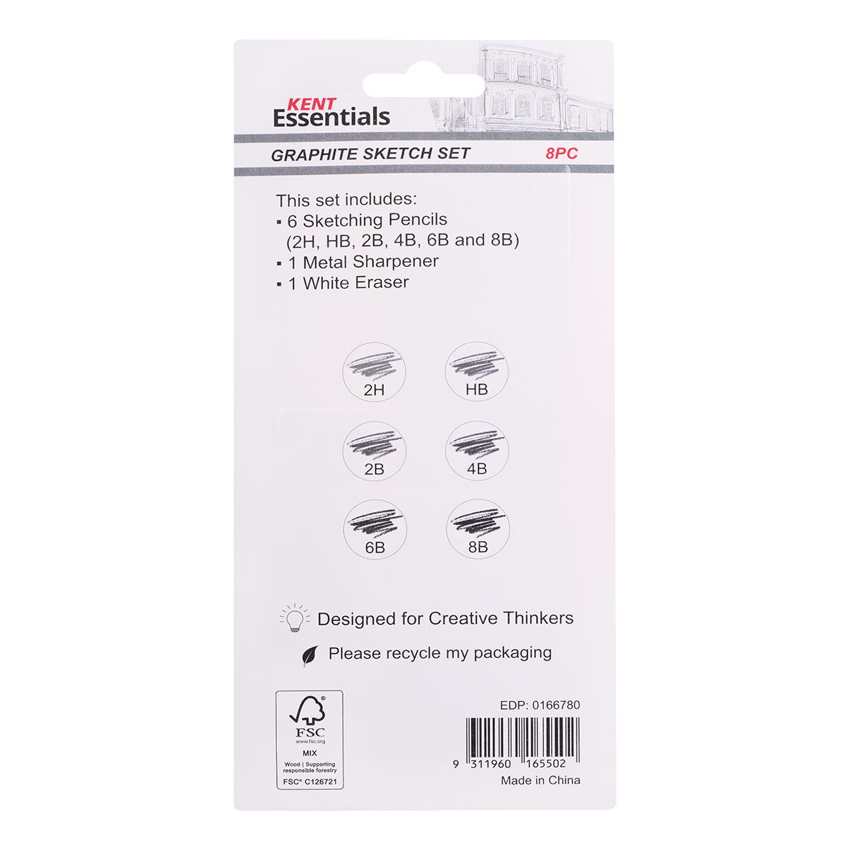 Kent Essentials Graphite Sketch Set 8