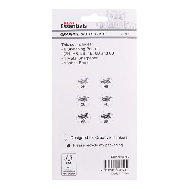 Kent Essentials Graphite Sketch Set 8