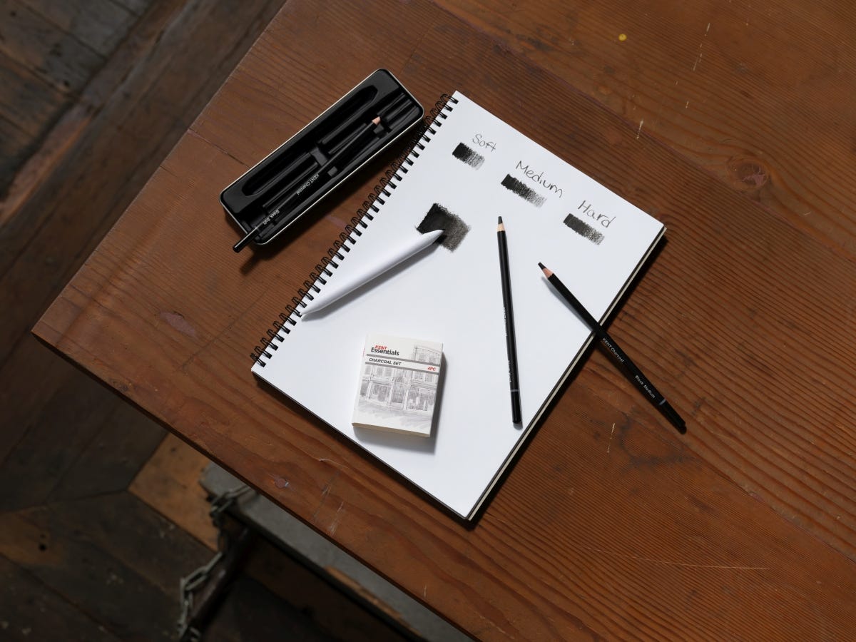 Kent Essentials Charcoal Set 4