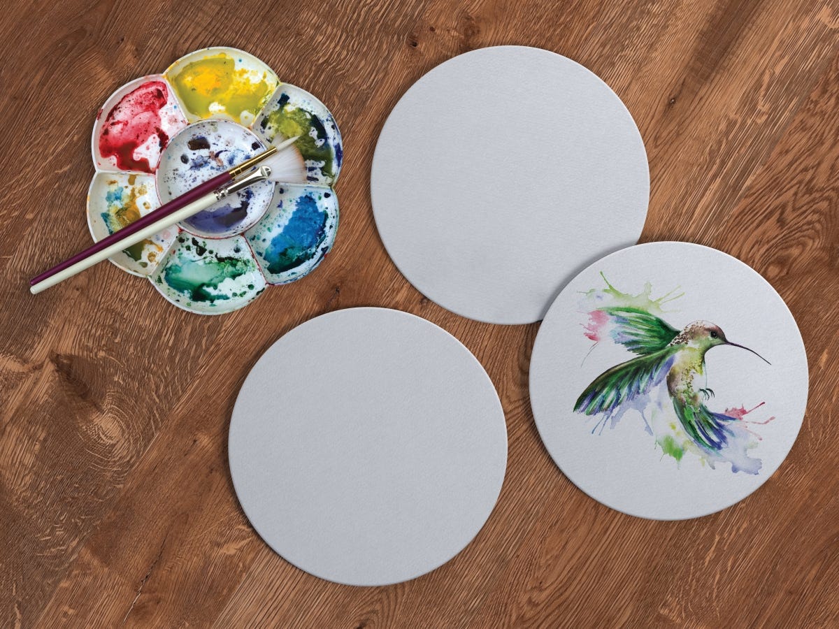 Reeves Watercolour Paper Round Gift Tin