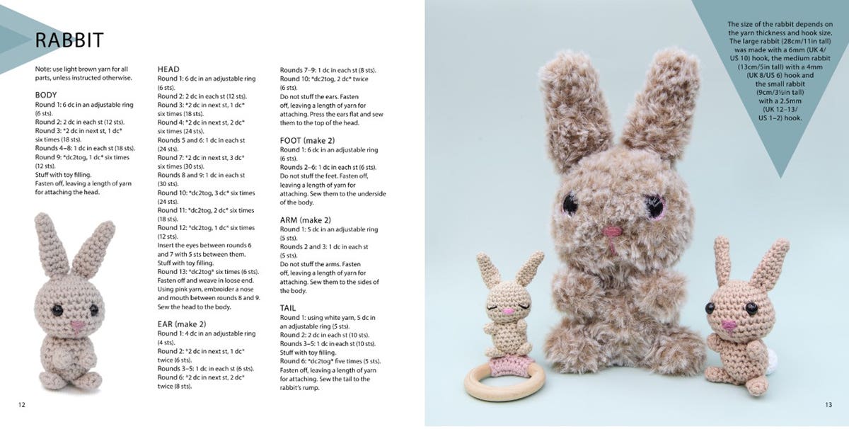 Mini Amigurumi Animals Book