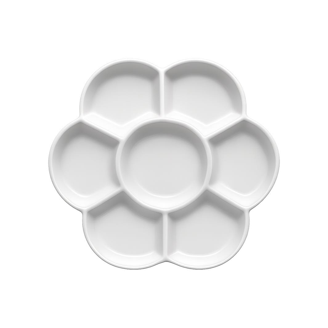 Art Spectrum Glazed Porcelain Flower Palette 12cm