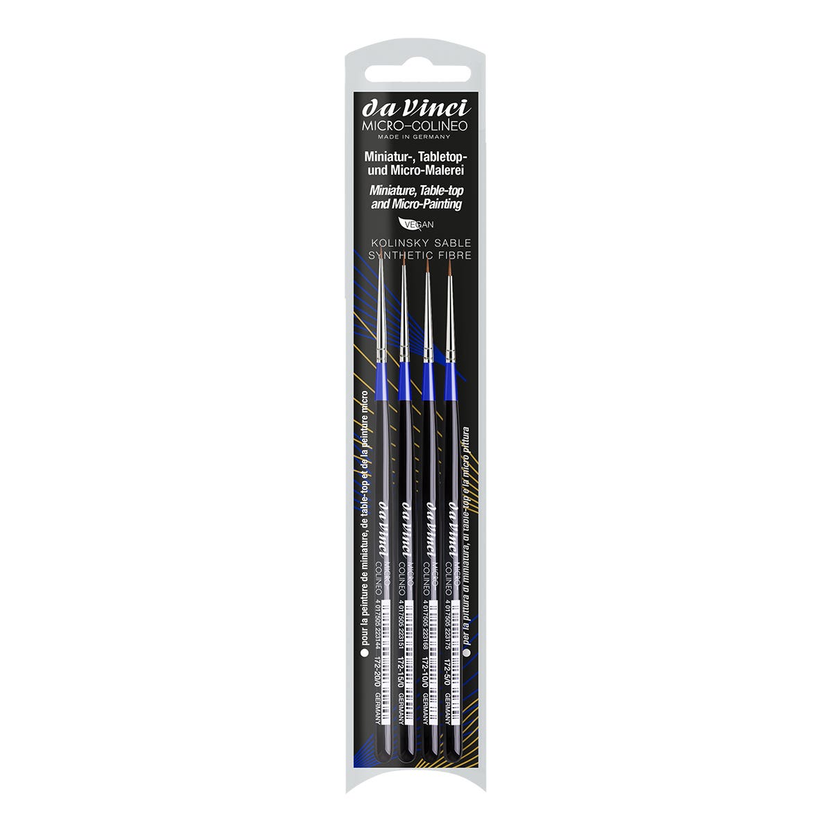 Da Vinci Micro Colineo 4272 Synthetic Brush Set 4