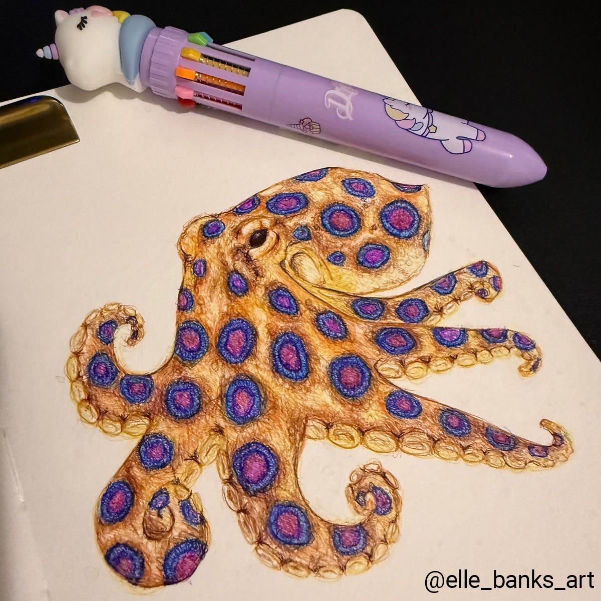 Jasart 10 Click Fun Pen Mermaid