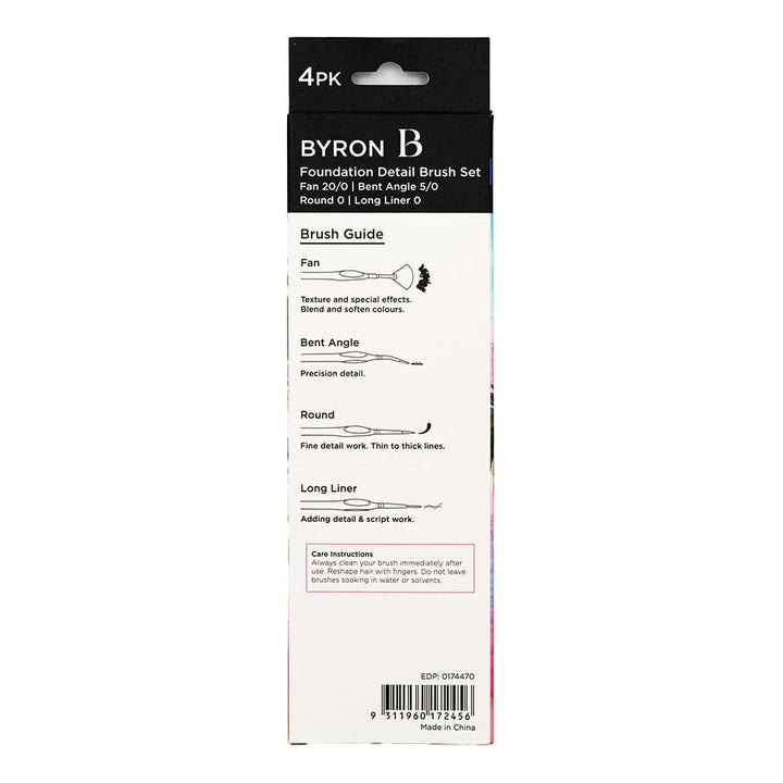 Byron Detail Precision Brush Set 4