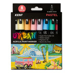Kent Urban Paint Marker 1mm Nib Pastel Set