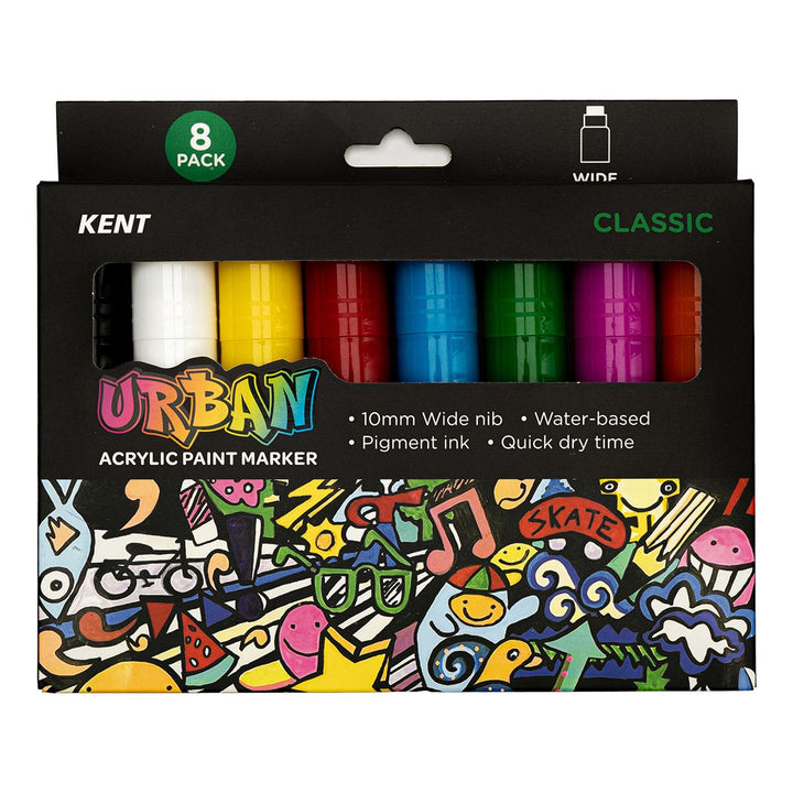 Kent Urban Paint Marker 10mm Nib Classic Set