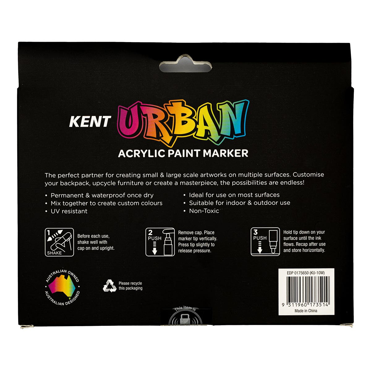 Kent Urban Paint Marker 10mm Nib Classic Set