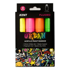 Kent Urban Paint Marker 10mm Nib Fluoro Set
