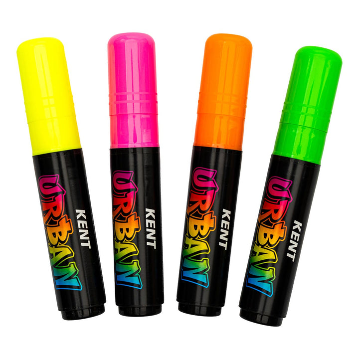 Kent Urban Paint Marker 10mm Nib Fluoro Set