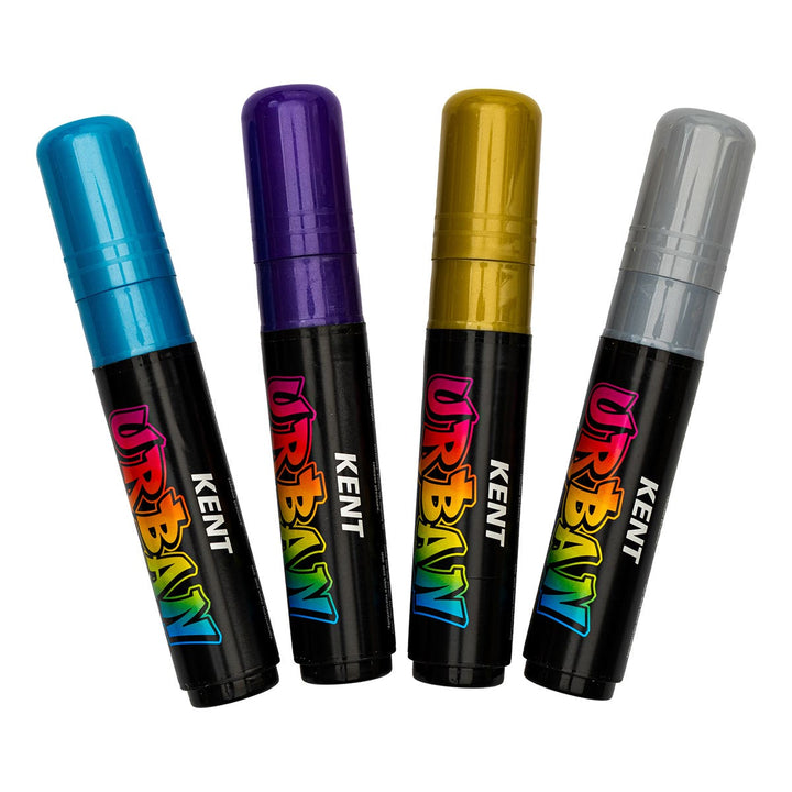 Kent Urban Paint Marker 10mm Nib Metallic Set