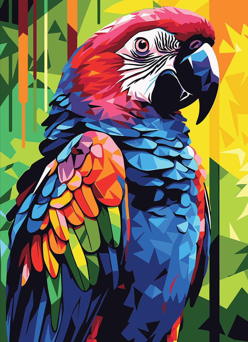 Reeves Artist Acrylic Paint by Numbers Calypso Wing