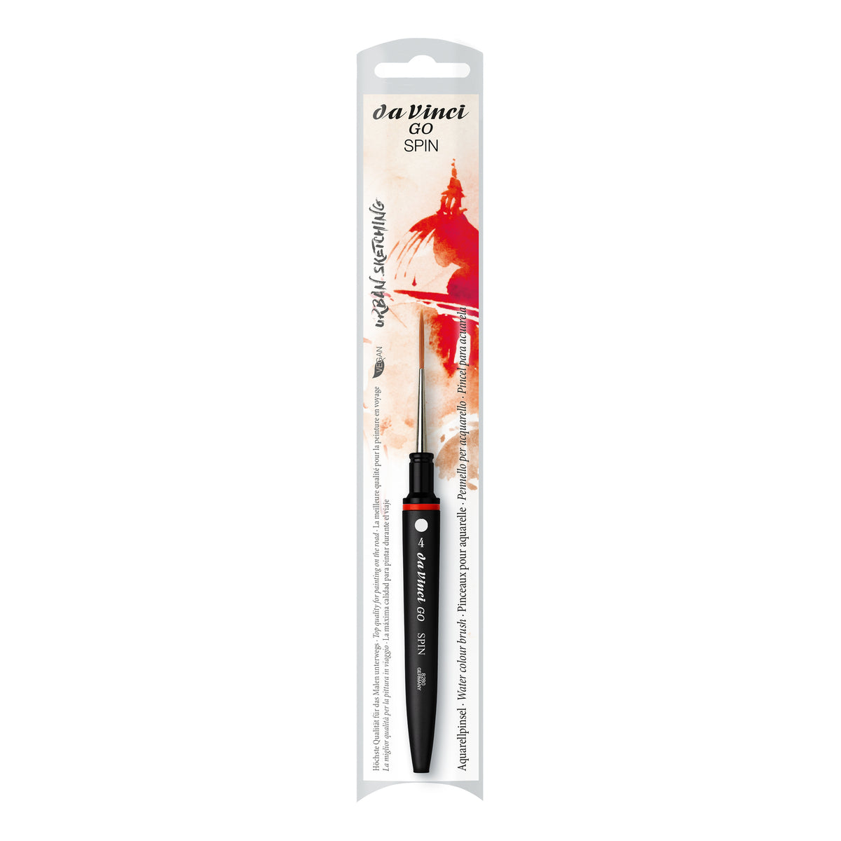da Vinci Spin 8280 Travel Go Rigger Brush #4