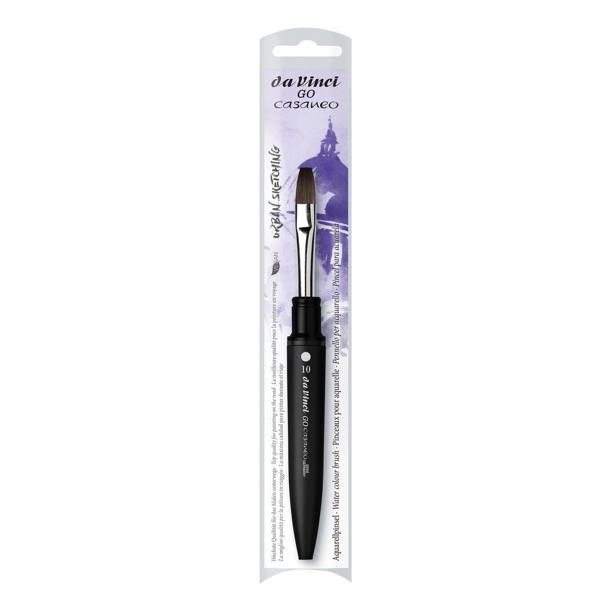 da Vinci Casaneo 8898 Travel Go Flat Brush #10