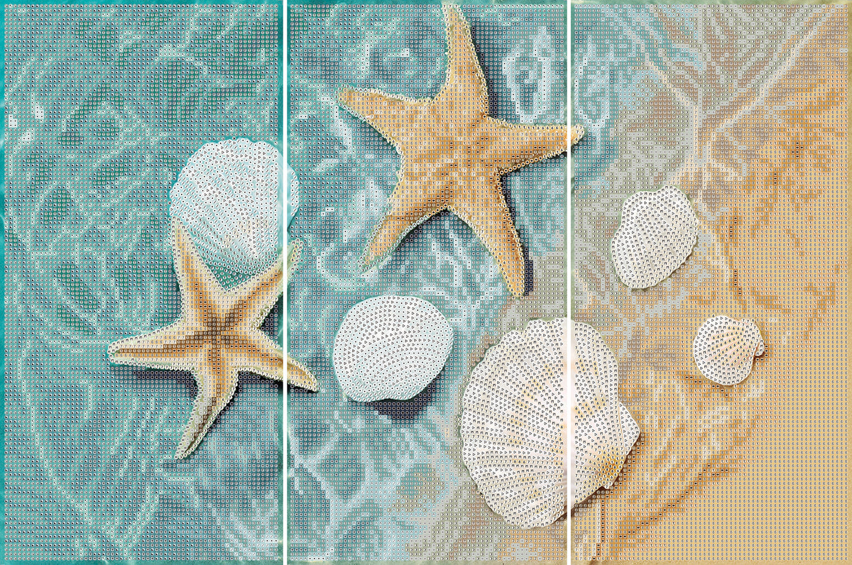 Diamond Dotz Triptych Three Panel Kit Crystal Shore