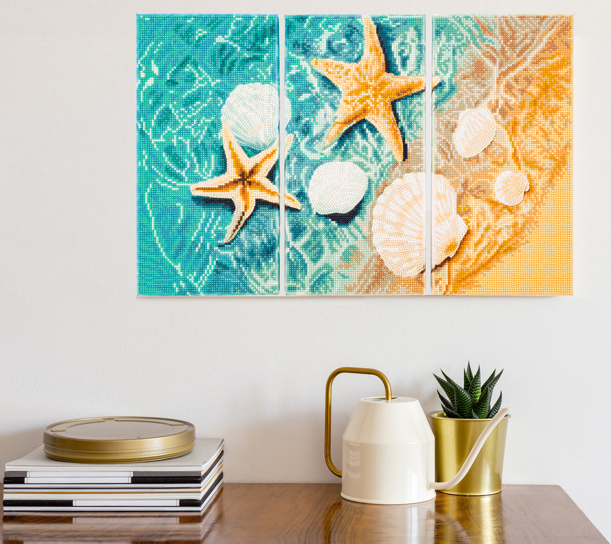 Diamond Dotz Triptych Three Panel Kit Crystal Shore