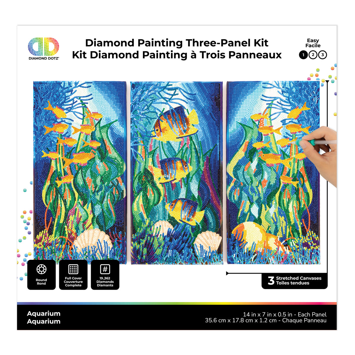 Diamond Dotz Triptych Three Panel Kit Aquarium