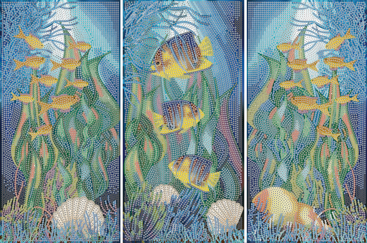 Diamond Dotz Triptych Three Panel Kit Aquarium