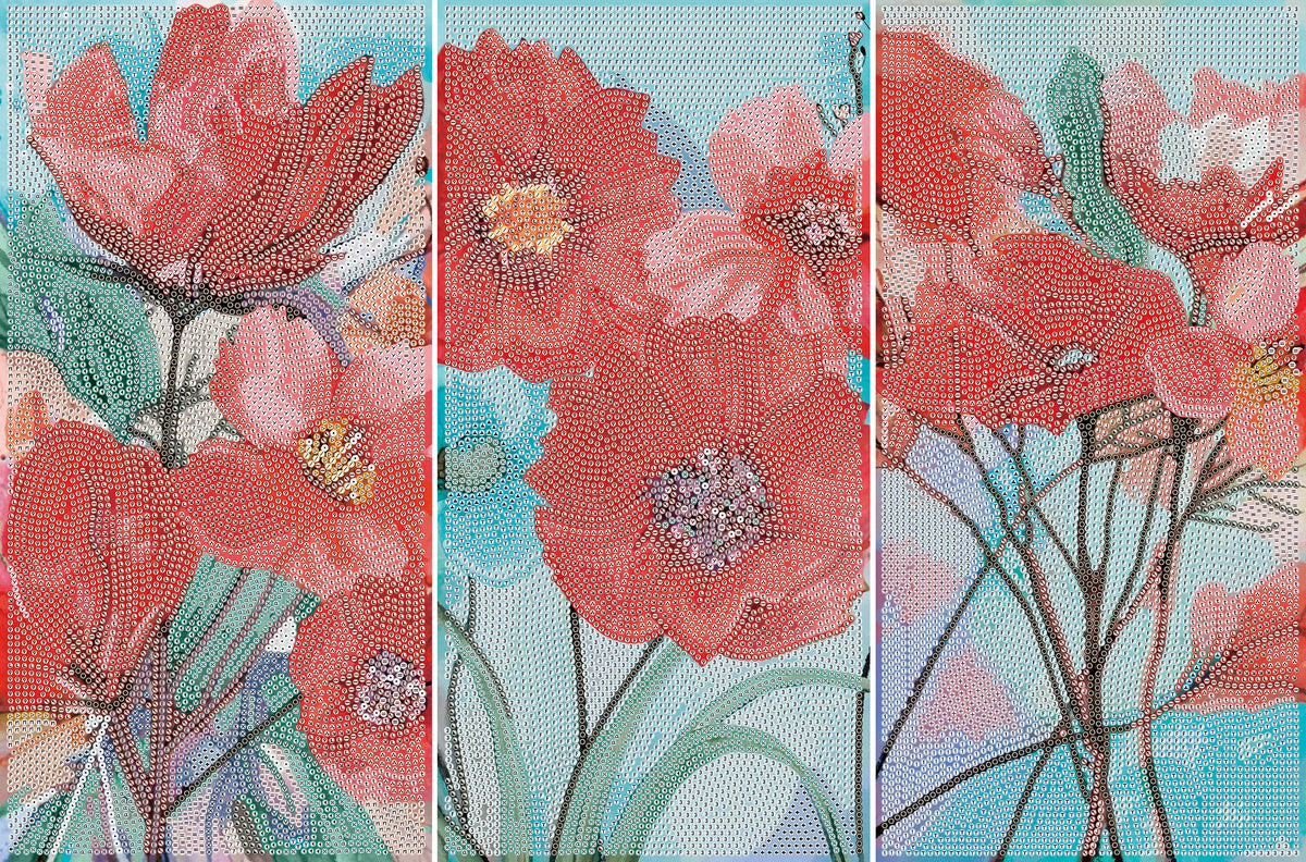Diamond Dotz Triptych Three Panel Kit Poppy