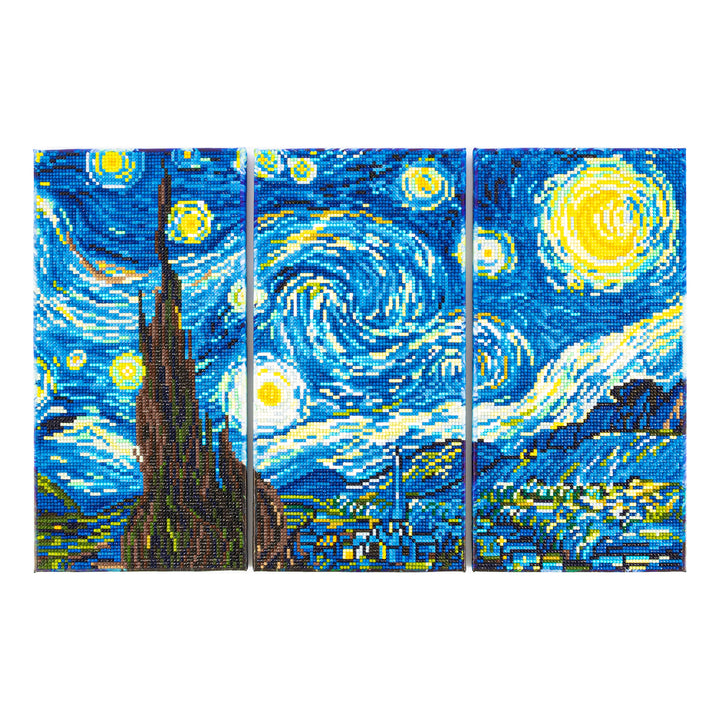Diamond Dotz Triptych Three Panel Kit Van Gogh Starry Night