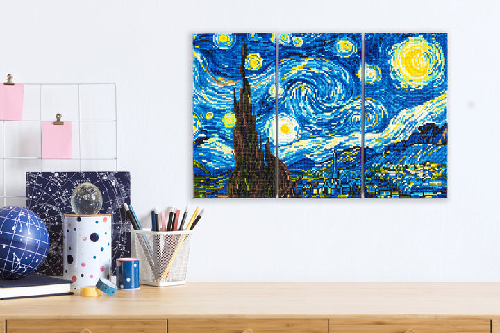 Diamond Dotz Triptych Three Panel Kit Van Gogh Starry Night