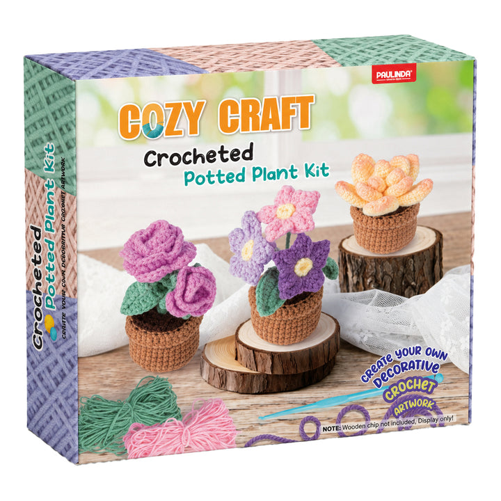Cozy Craft Crochet Kit Potted Plant