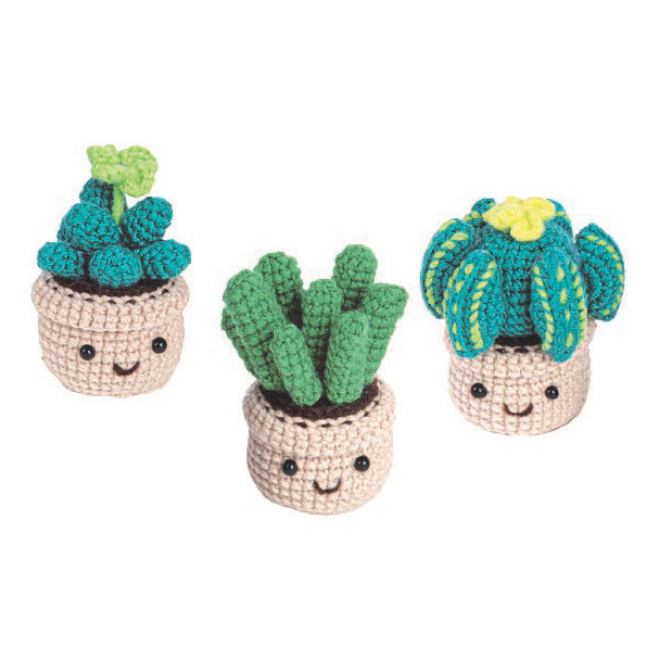 Cozy Craft Crochet Kit Potted Cactus