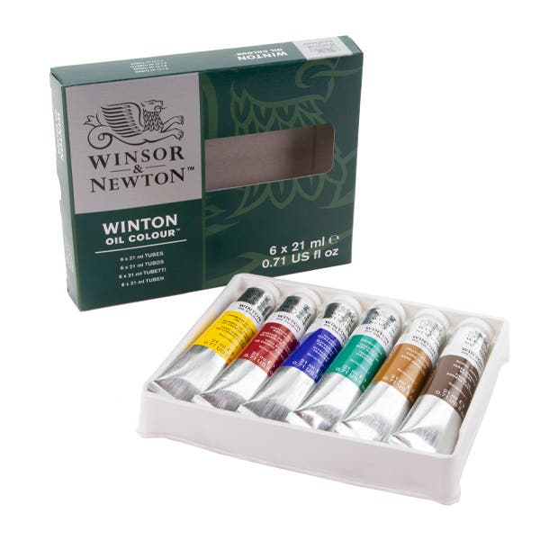 Winsor & Newton Winton Oil Colour 6x21ml Tube Set
