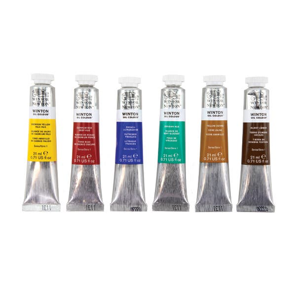 Winsor & Newton Winton Oil Colour 6x21ml Tube Set