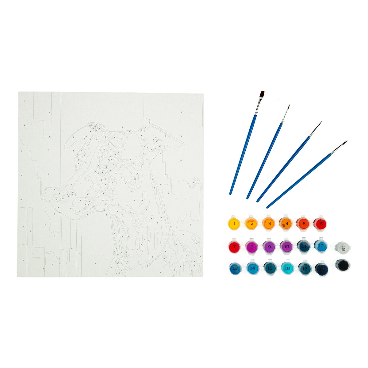 Reeves 260 Year Limited Edition - Paint by Numbers Greyhound
